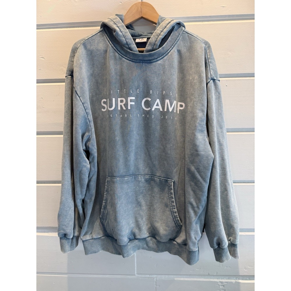Little Bipsy MAMA Teal Summer Surf Camp Hoodie XL